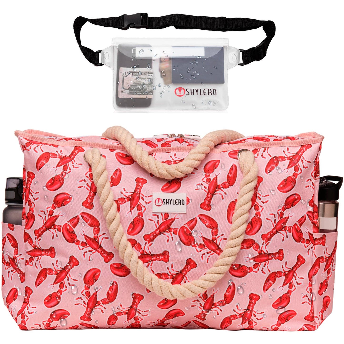 Beach Bag and Pool Bag | Water Repellent | Lobsters