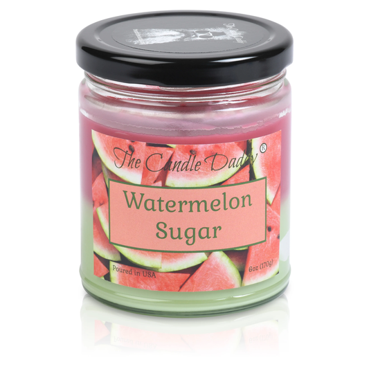 WATERMELON SUGAR - JUICY WATERMELON SCENTED 6OZ JAR CANDLE